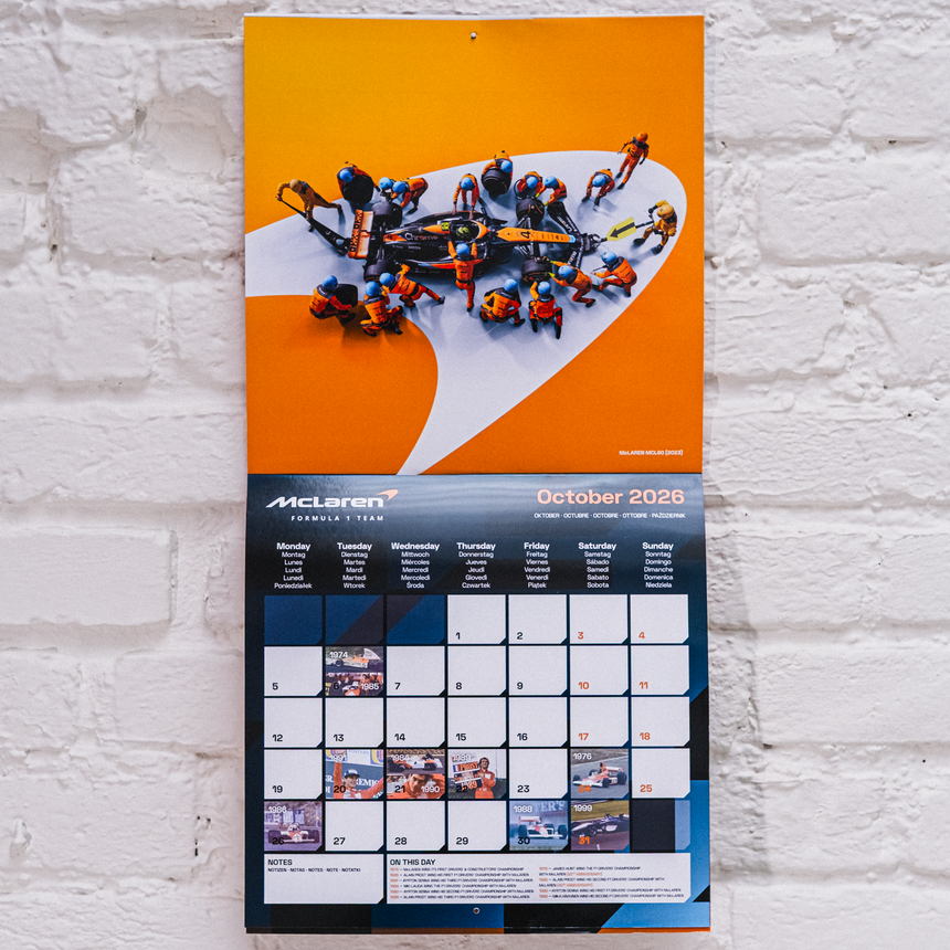 McLaren Formula 1 Team - Official Calendar - 2026