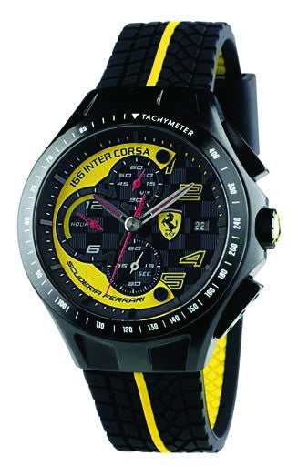 Ferrari Watch, Uomo Crono Mens, Black, 2019