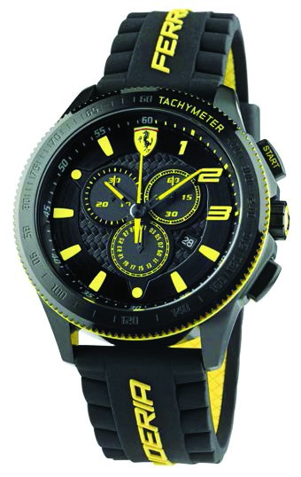 Ferrari Watch, F1 Scuderia Mens, Yellow, 2019