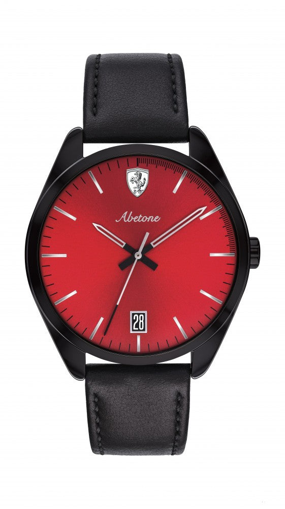 Ferrari Watch, Abetone 3ATM Mens, Black-Red, 2019