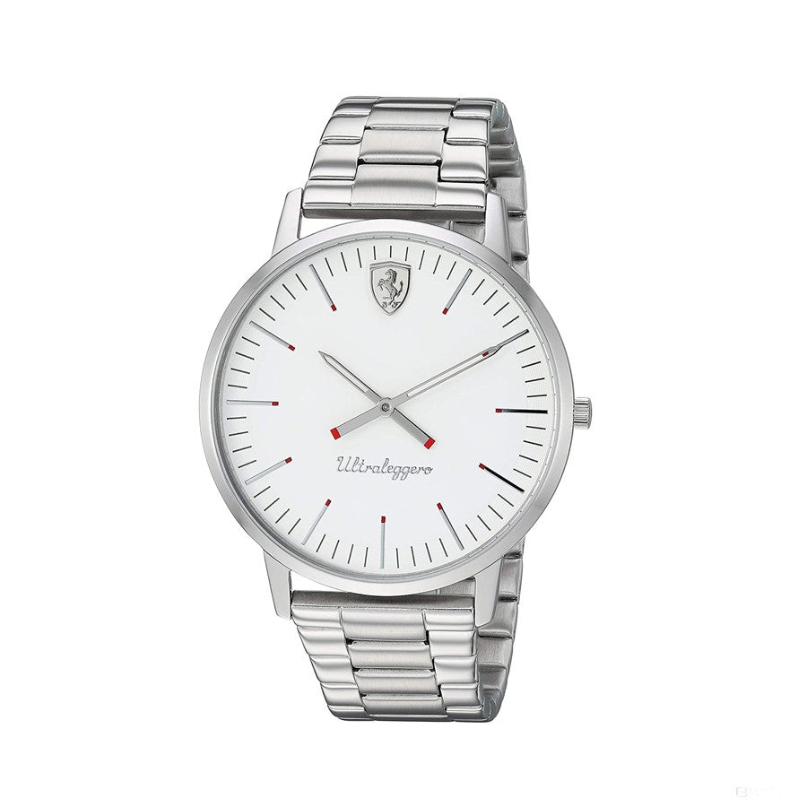 Ferrari Watch, Ultraleggero 2H Mens, White-Silver, 2019