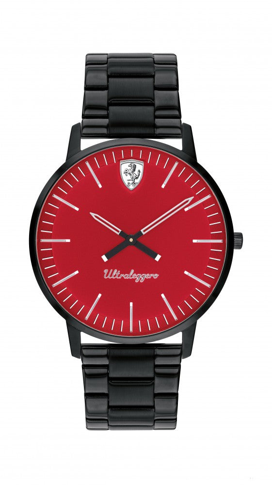 Ferrari Watch, Ultraleggero 2H Mens, Black-Red, 2019