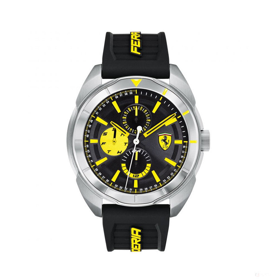 Ferrari Watch, Forza Mens, Black-Yellow, 2019