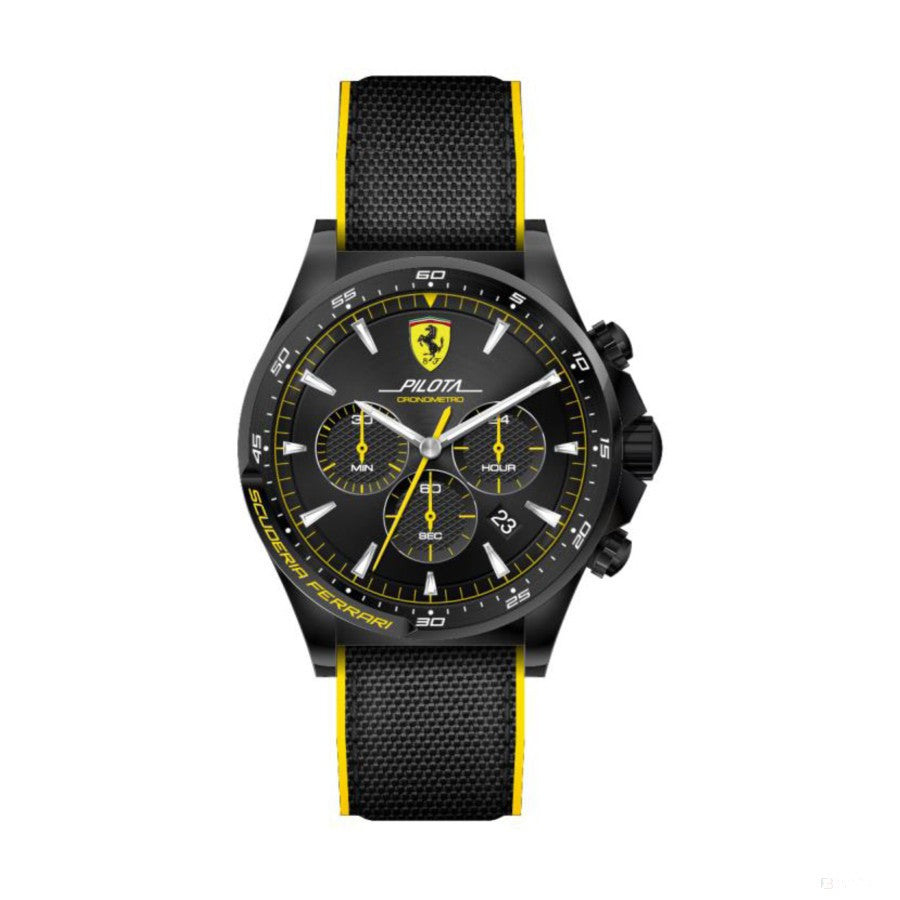 Ferrari Watch, Pilota Chrono Mens, Black, 2019 - FansBRANDS®