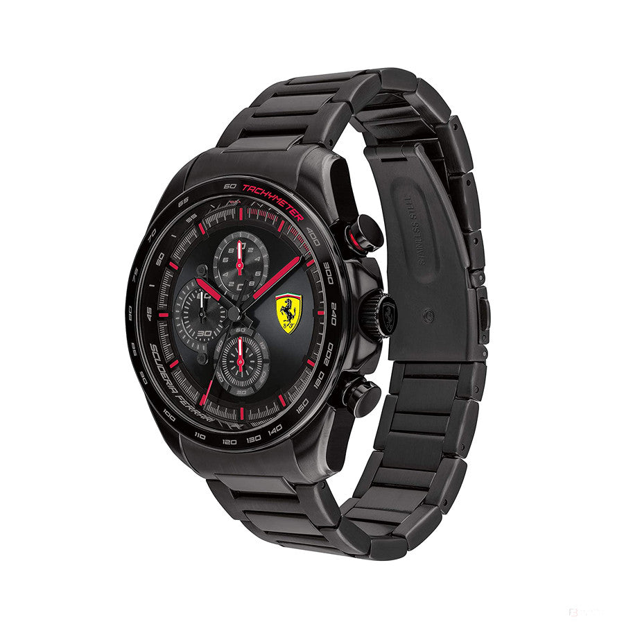 Ferrari Watch, Speedracer Chrono SS Mens, 44 mm, Black, 2020