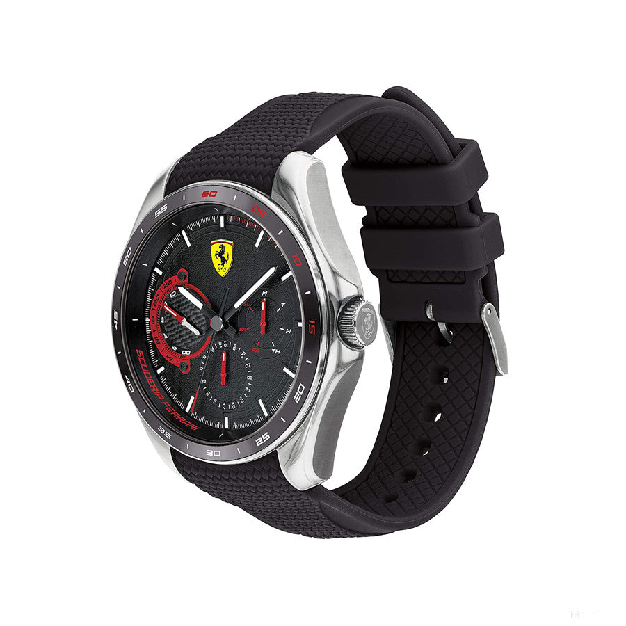 Ferrari Watch, Speedracer MultiFX Mens, 44 mm, Black, 2020