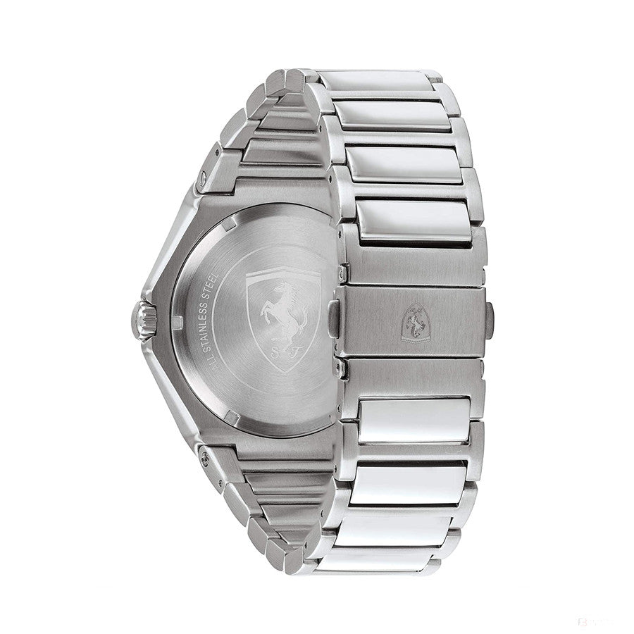 Ferrari Watch, Speedracer Automatic Multilevel SS Mens, 44 mm, Silver, 2020