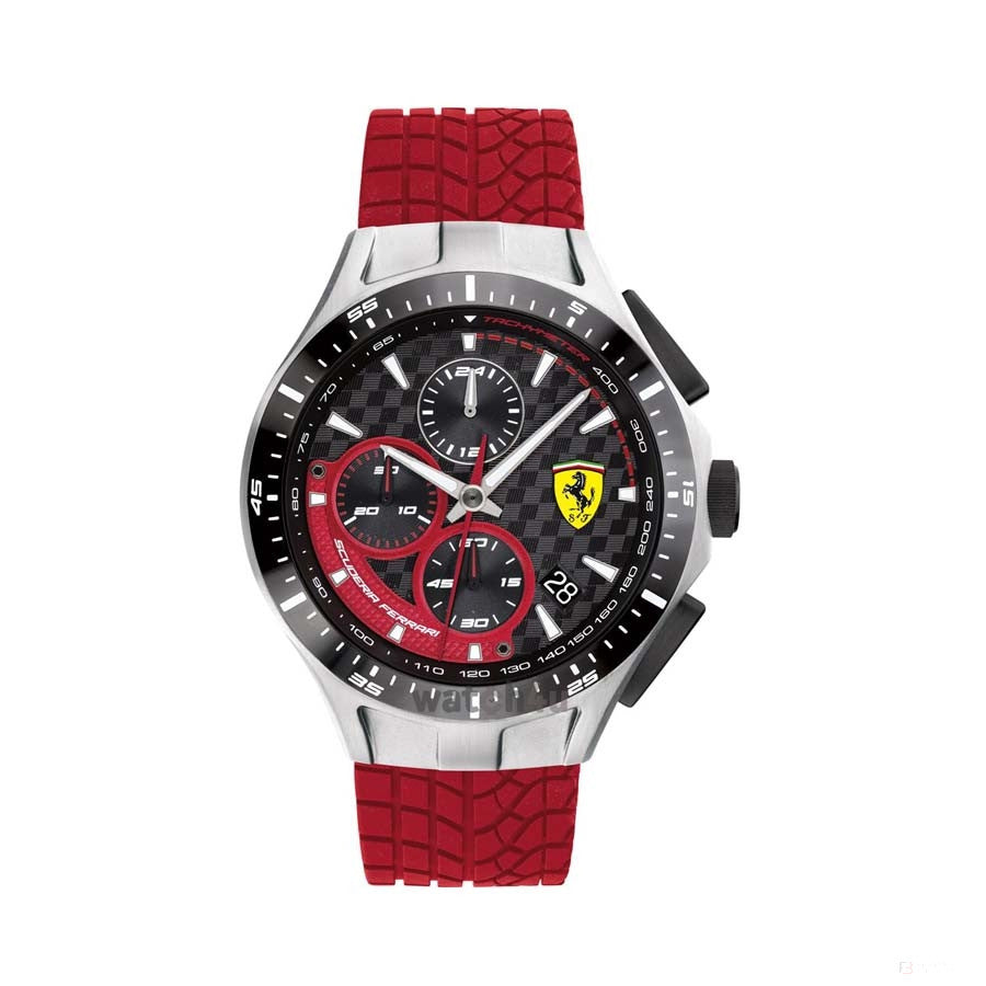 Ferrari Watch, Race Day Chrono Mens, 44 mm, Red, 2020