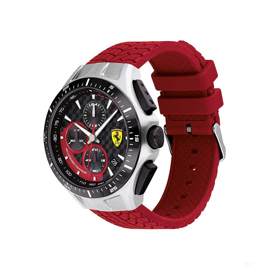 Ferrari Watch, Race Day Chrono Mens, 44 mm, Red, 2020