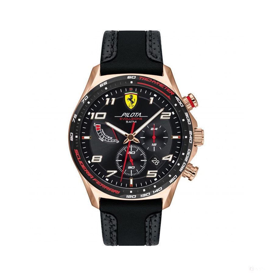 Ferrari Watch, Evo Pilot Mens, 44 mm, Black, 2020 - FansBRANDS®
