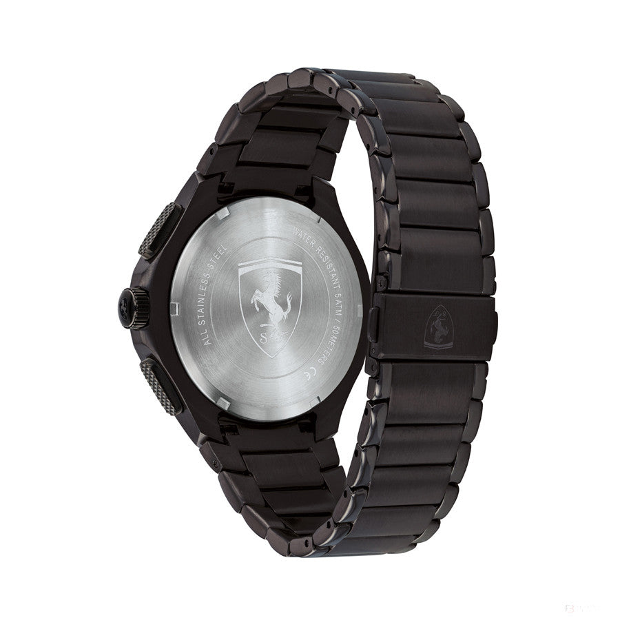 Ferrari Watch, Pista Chronograph SS Mens, 44 mm, Black, 2020
