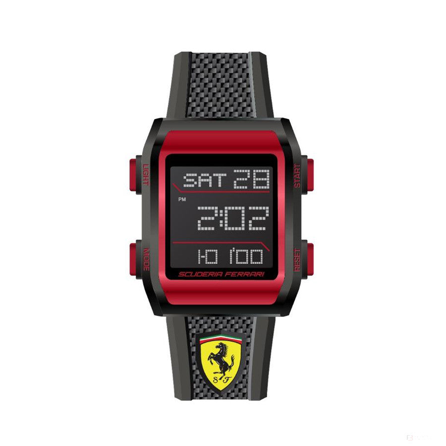 Ferrari Watch, Downforce Carbon Mens, 47 mm, Black, 2021