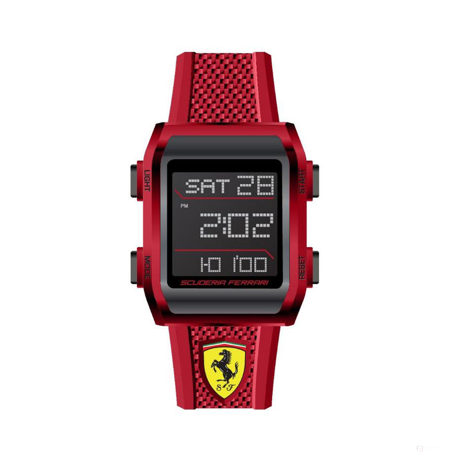 Ferrari Watch, Downforce Carbon Mens, 47 mm, Red, 2021