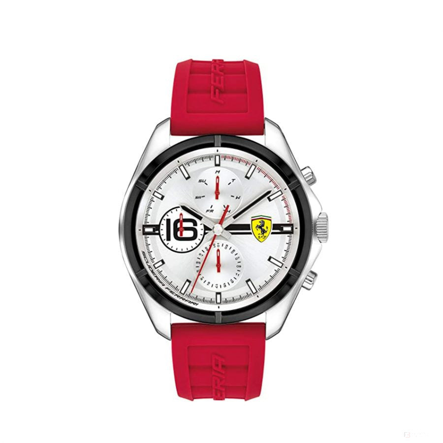 Ferrari Watch, MUKLTIFX Mens, 44 mm, Red, 2021