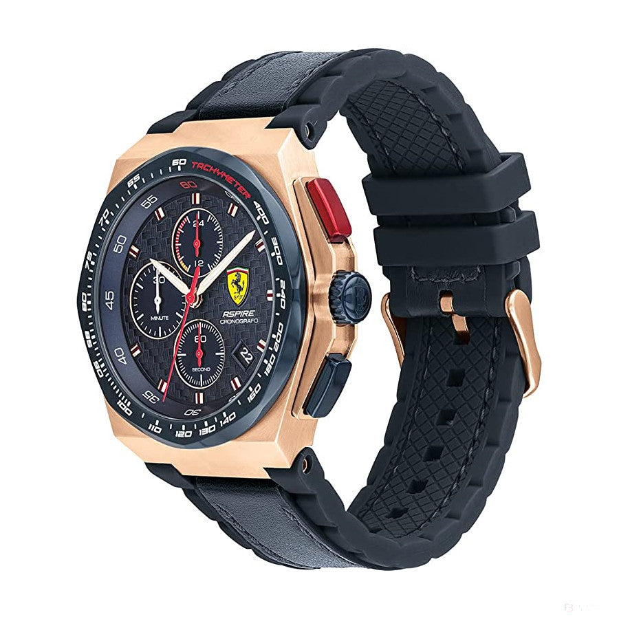 Scuderia Ferrari Watch Aspire, Chrono Bracelet Rose Gold Stainless Steel, 44Mm - FansBRANDS®