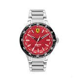 Scuderia Ferrari Watch Pista Quartz, Red Textured 44Mm - FansBRANDS®