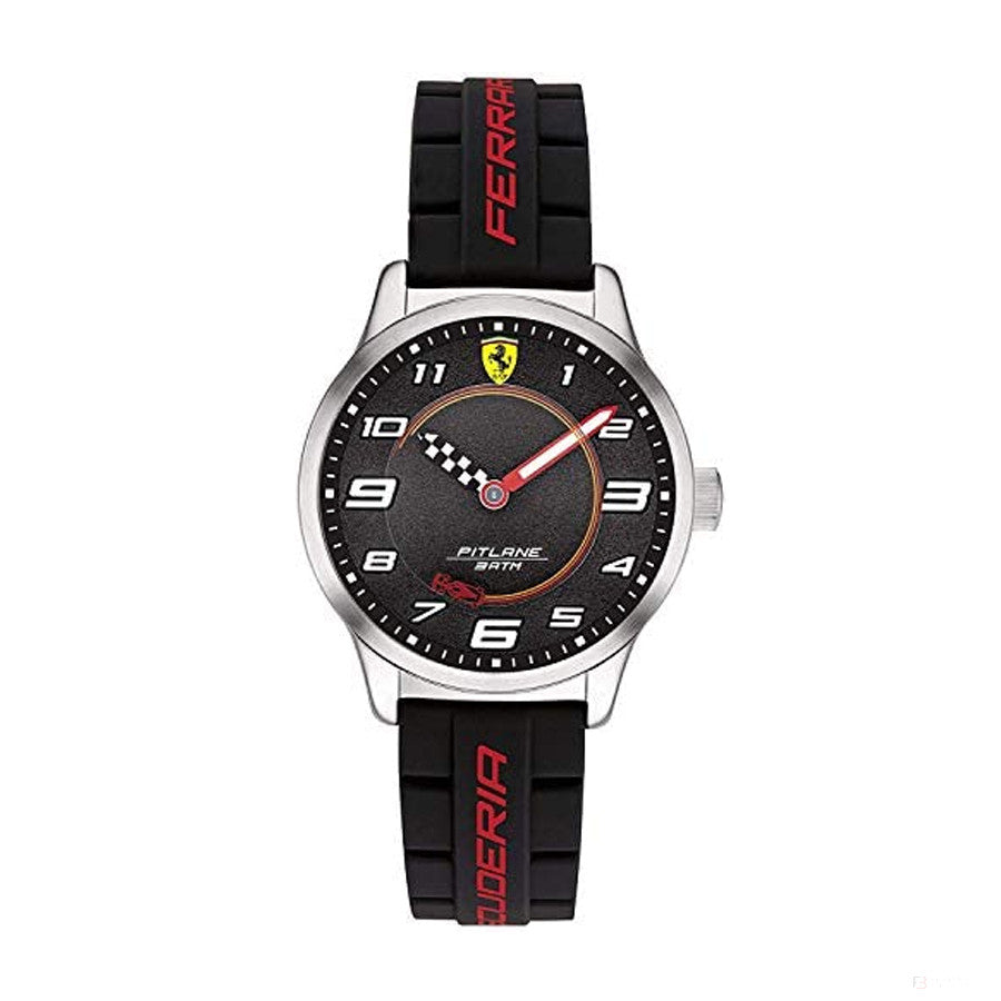 Scuderia Ferrari Watch Pitlane Kids, Black, 34Mm - FansBRANDS®