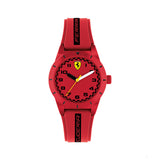 Scuderia Ferrari Watch Redrev Quartz, Red, Silicone Strap, 34Mm - FansBRANDS®