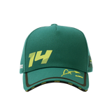 Fernando Alonso cap, Kimoa, tech, green, 2024