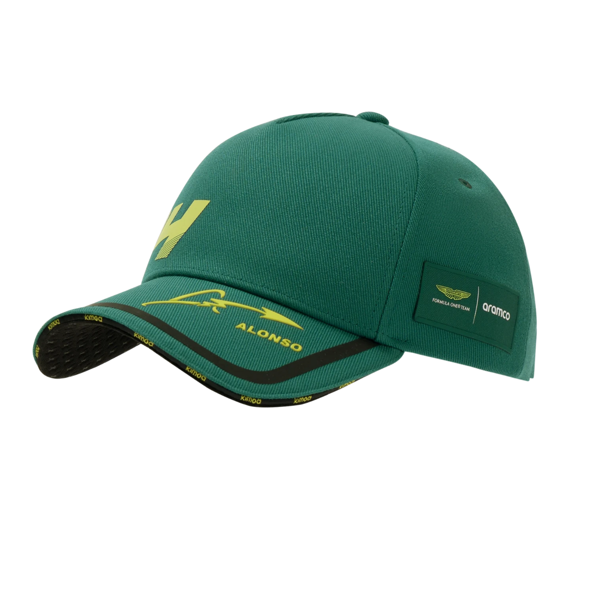 Fernando Alonso cap, Kimoa, tech, green, 2024