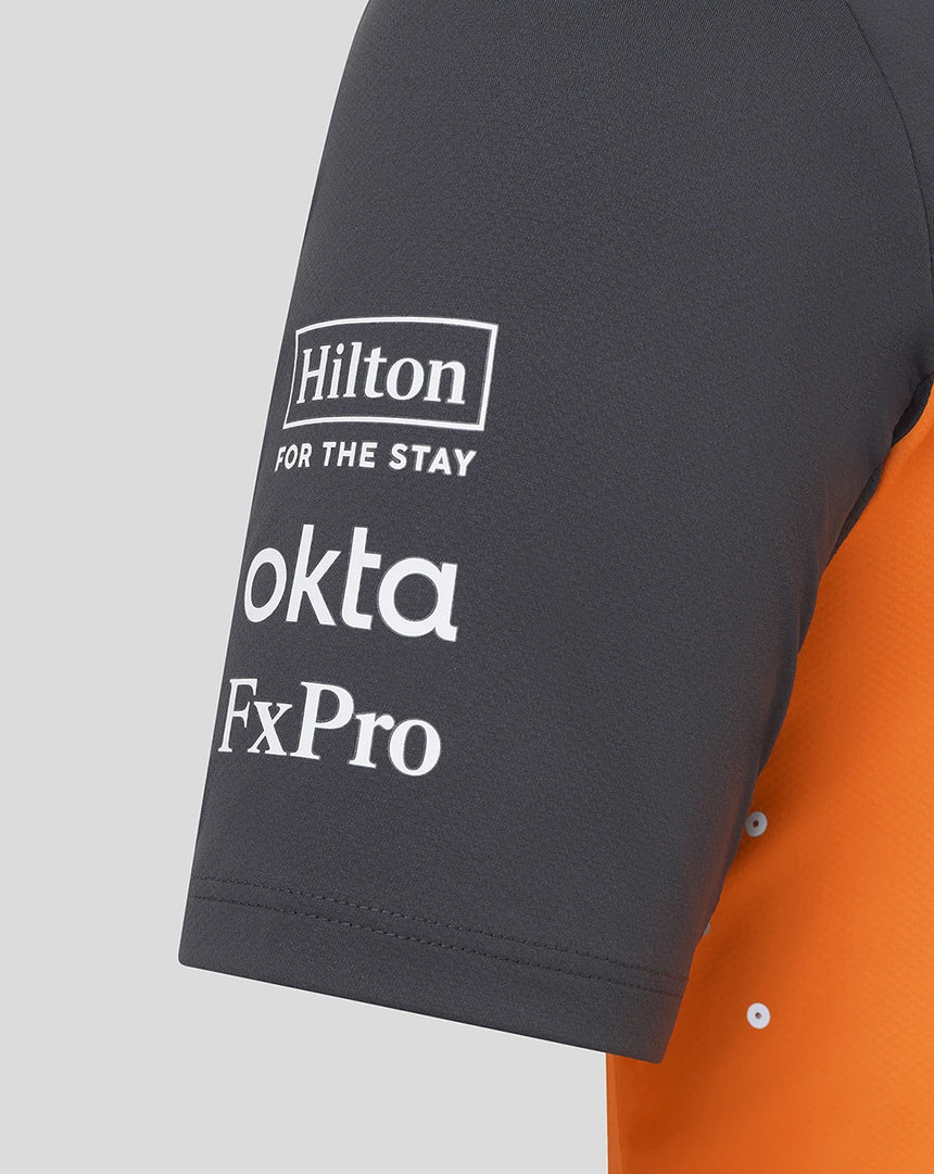 Camiseta naranja con la configuración del equipo McLaren F1 🔥