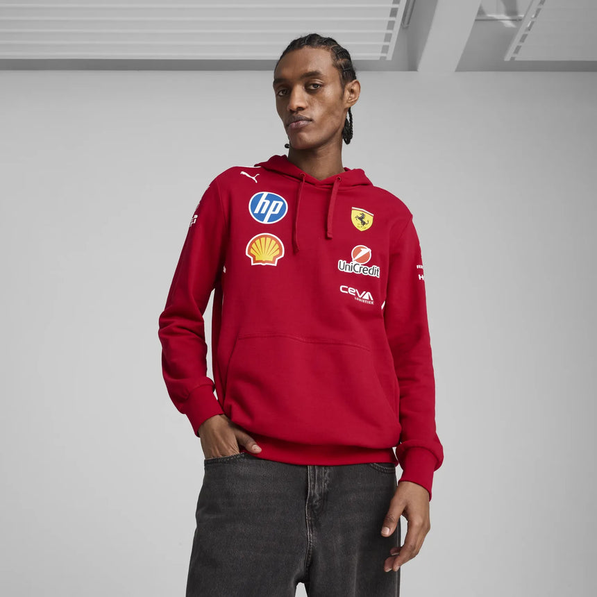 Sudadera con capucha del equipo Ferrari 🔥