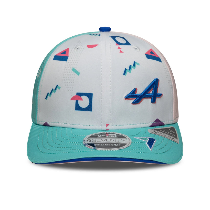 Gorra Alpine Esteban Ocon Miami 9Seventy, blanca 🔥