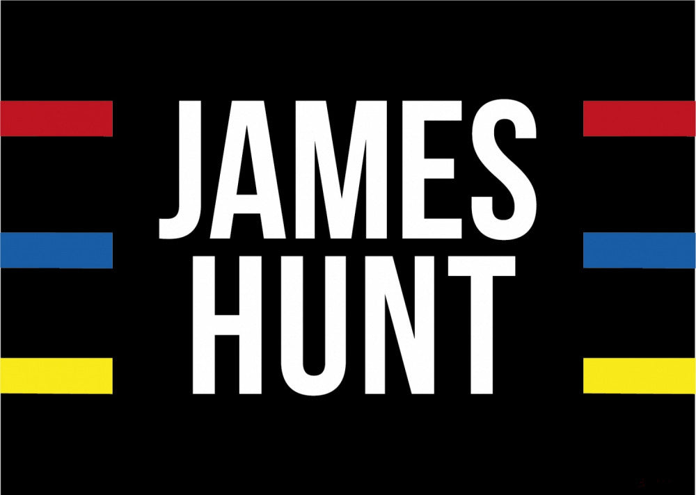 James Hunt Flag, 140x100 cm, Black, 2020