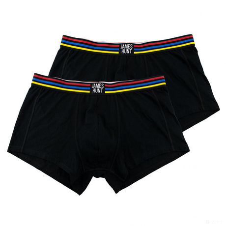 James Hunt Underwear, Helmet Boxer Shorts - Double Pack, Black, 2021 - FansBRANDS®