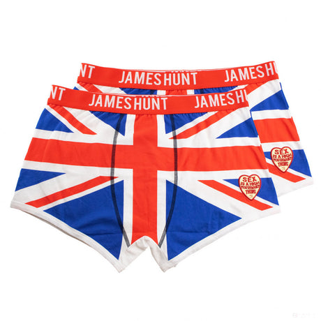 James Hunt Underwear, Union Jack Boxer Shorts - Double Pack, Blue, 2021 - FansBRANDS®