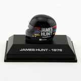 James Hunt Mini Helmet, 1:8 scale, Balck, 1976