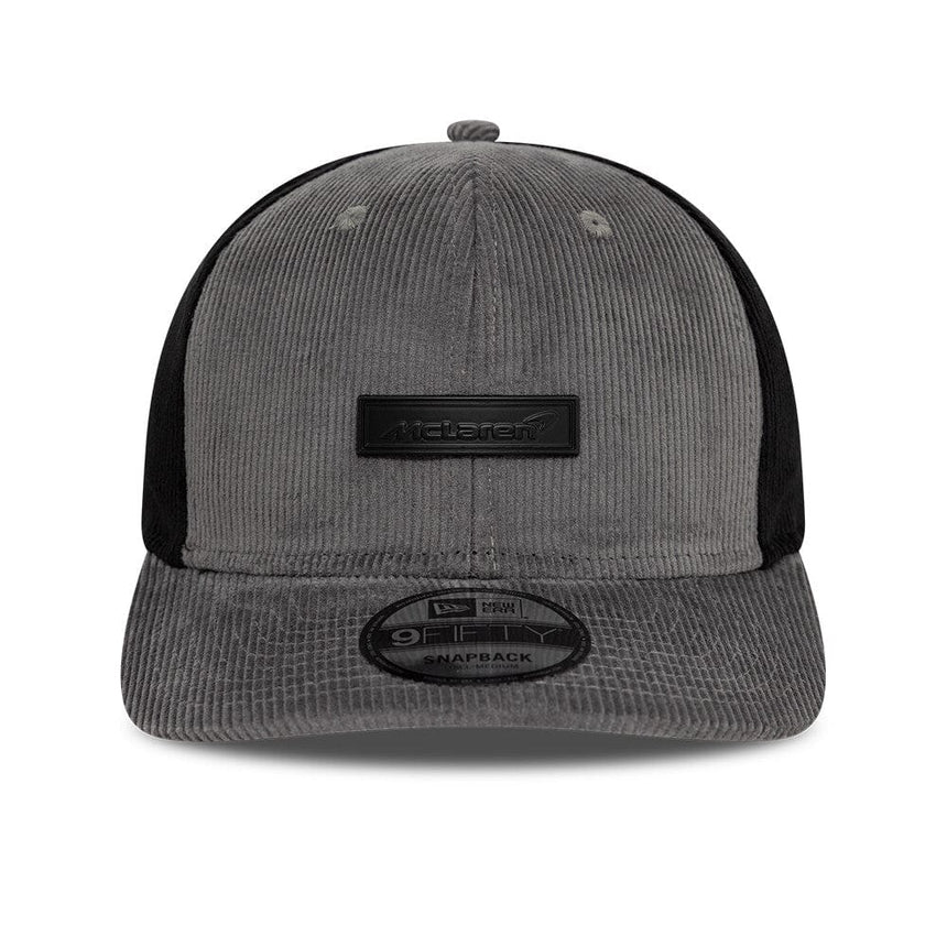 Gorra McLaren, New Era, de pana, gris