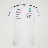Mercedes polo, team, engineers, adidas, white, 2026