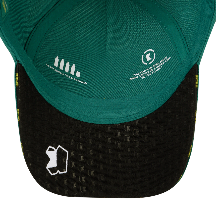 Gorra de Fernando Alonso, Kimoa, técnica, verde, 2024