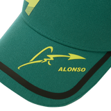 Fernando Alonso cap, Kimoa, tech, green, 2024