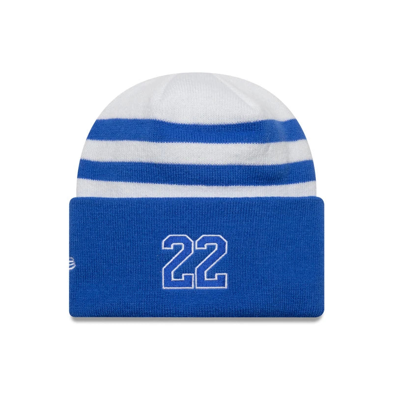 Gorro de punto con puños anchos VisaRB Yuki Tsunoda, blanco 🔥