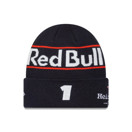 Red Bull Racing Max Verstappen Cuff Knit Cap, White, Child 🔥