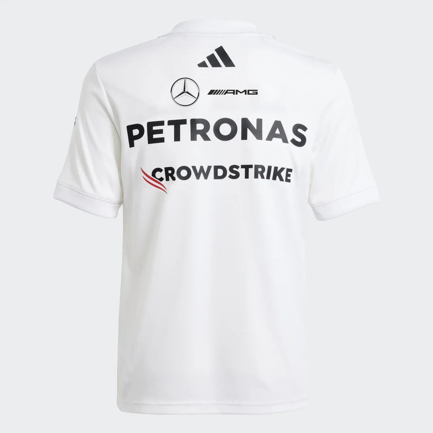 Camiseta de piloto de Mercedes, niño, blanca 🔥
