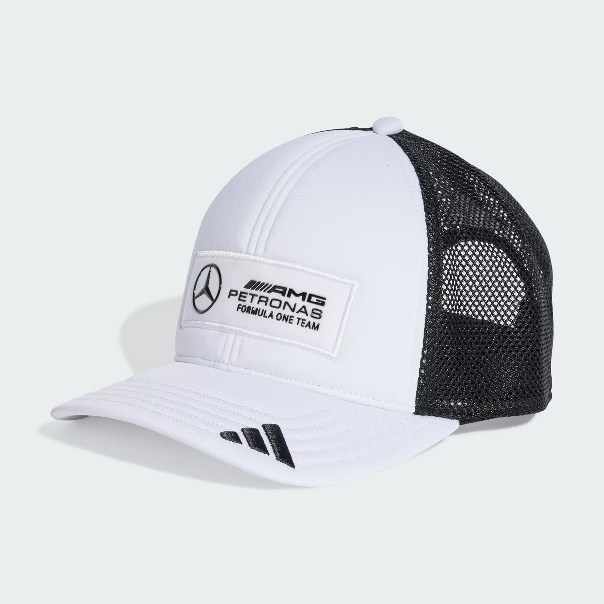 Mercedes cap, trucker, long logo, white 🔥