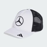 Mercedes cap, trucker, big logo, white/black 🔥