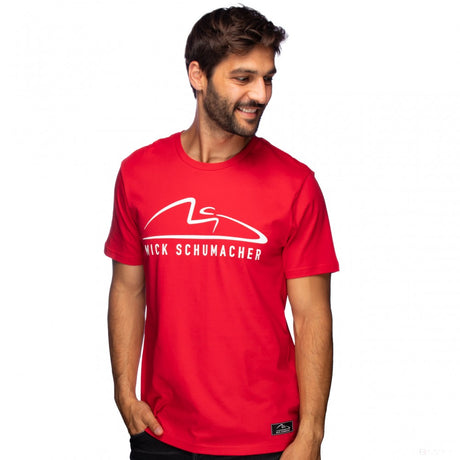 Mick Schumacher T-Shirt, Speed Logo, Red - FansBRANDS®