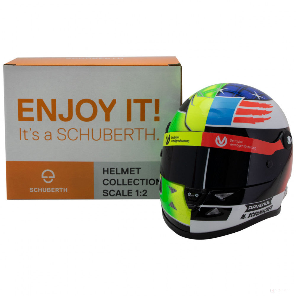 Mick Schumacher Mini Helmet, 1:2 scale, Multicolor, 2017 - FansBRANDS®