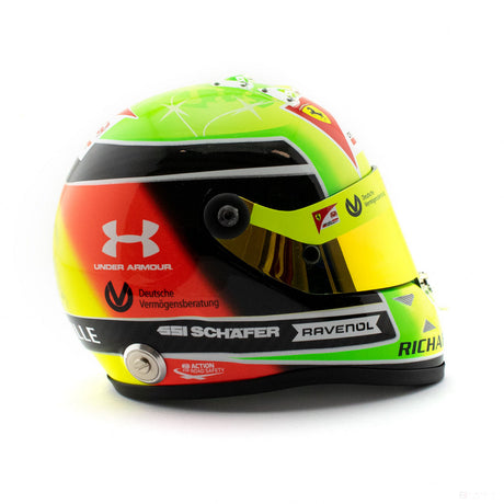 Mick Schumacher Mini Helmet, 1:2 scale, Green, 2020