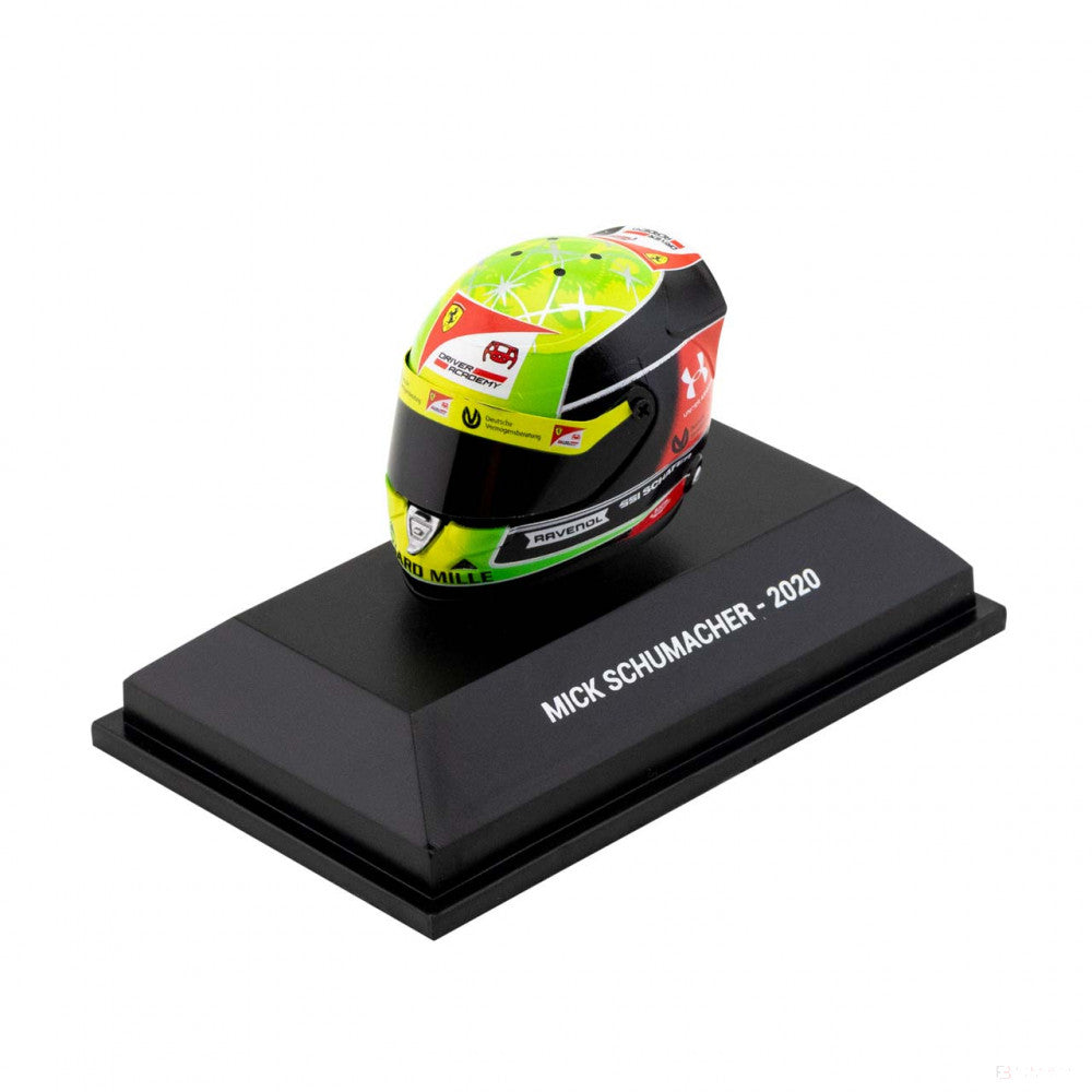 Mick Schumacher Mini Helmet, 1:8 scale, Green, 2020