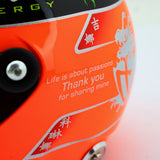 Michael Schumacher Mini Helmet,  Last Race, 1:2 scale, Red, 2020