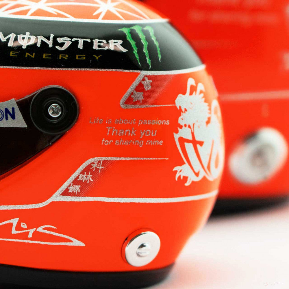 Michael Schumacher Mini Helmet, 1:4 scale, Red, 2012