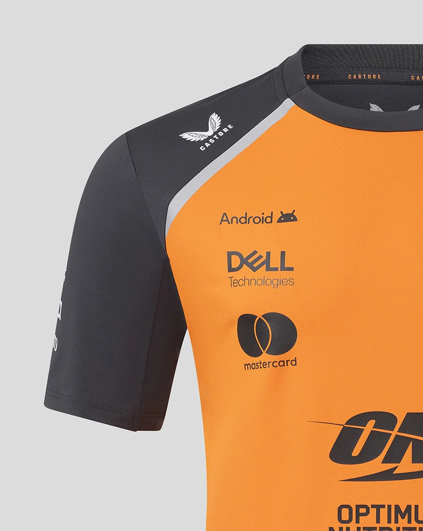 Camiseta naranja con la configuración del equipo McLaren F1 🔥