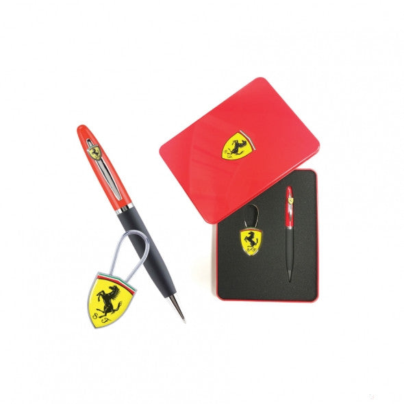 Ferrari Pen, Maranello + Keyring, Red, 2020