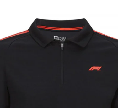 Polo de Fórmula 1, logotipo de Fórmula 1, negro, 2020