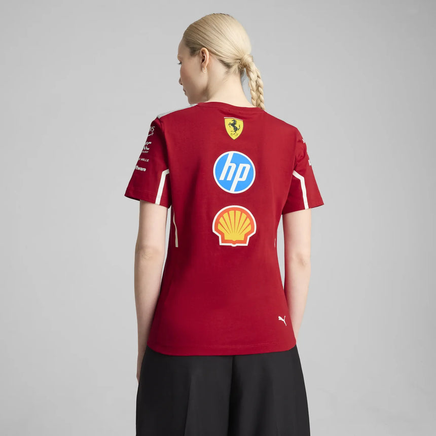 Camiseta del equipo Ferrari para mujer 🔥